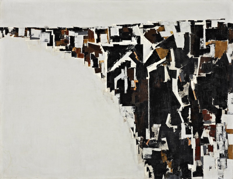 Les sujets de l’abstraction : Martin BARRÉ, 57-50-B, 1957. Huile sur toile, 89 x 116 cm. Genève, Fondation Gandur pour l’Art. © Fondation Gandur pour l’Art, photo : Sandra Pointet.