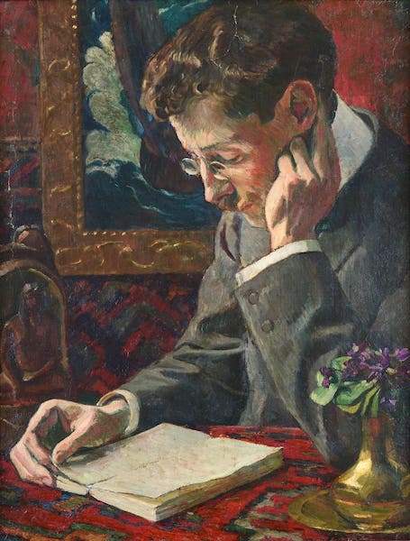 Monfreid sous le soleil de Gauguin : George Daniel de Monfreid (1856-1929). Portrait de Victor Segalen, 1909. Huile sur toile. Collection privée. Photo Musée d’art Hyacinthe Rigaud / Pascale Marchesan.