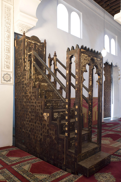 Le Maroc médiéval – un empire de l’Afrique à l’Espagne : ©Louvre  Minbar de la mosquée d’al-Quaraouiyine. Fès, Maroc.