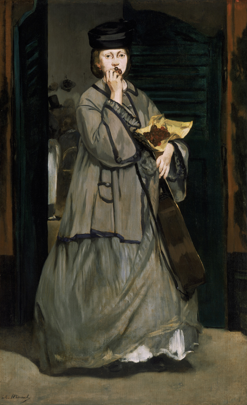 Manet, inventeur du Moderne : La chanteuse des rues. Vers 1862, huile sur toile, 175 x 118 cm. Boston, Museum of Fine Arts.