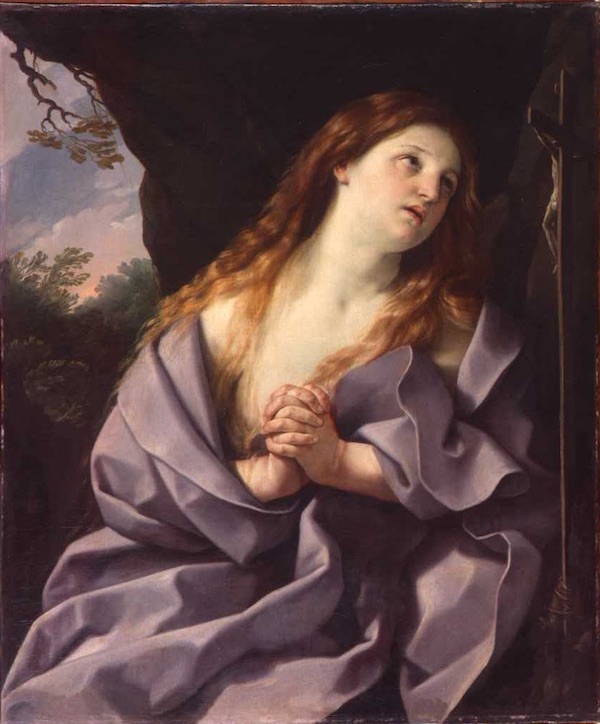 Marie-Madeleine, la Passion révélée : Guido RENI (Calvenzano, 1575 – Bologne,  1642)   Marie Madeleine en prière   XVIIe siècle   Huile sur toile   Quimper, musée des Beaux-Arts 