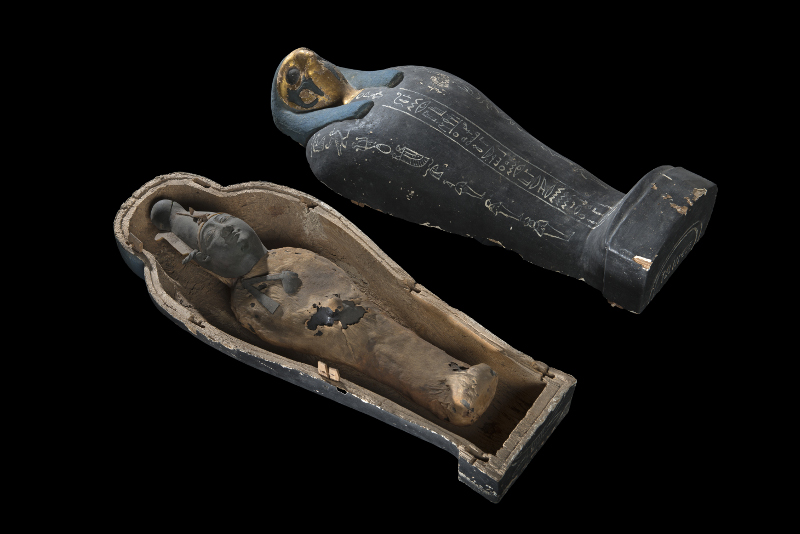 Osiris, mystères engloutis d’Égypte : Simulacre végétal d'une momie d'Osiris, Musée égyptien du Caire