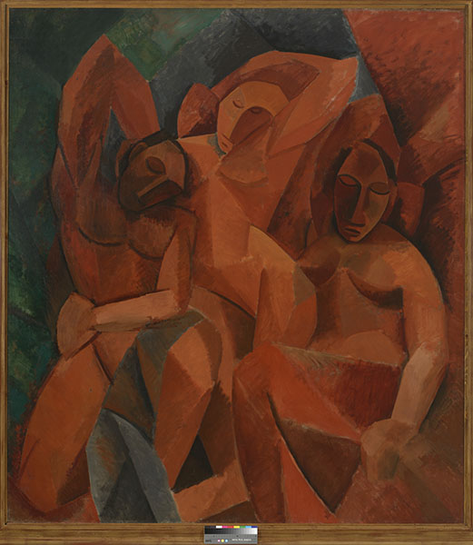 Icônes de l'Art moderne. La Collection Chtchoukine : Pablo Picasso - Trois femmes, 1908. Huile sur toile 200 x 178 cm. Musée d'Etat de l'Ermitage, Saint-Pétersbourg