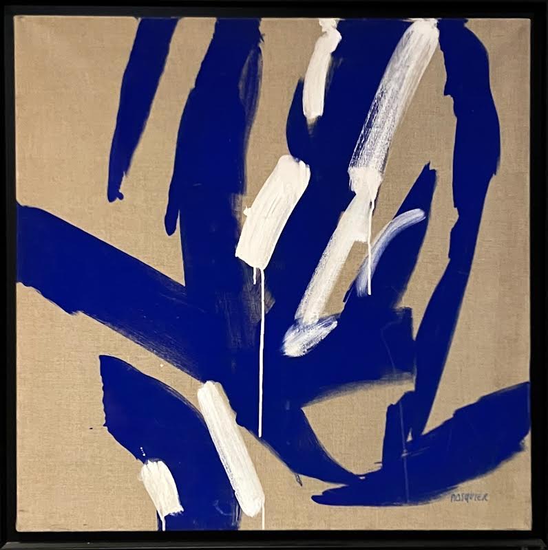Cent détours. : Noël Pasquier, Iris, Peinture sur toile, 80x80, 2007