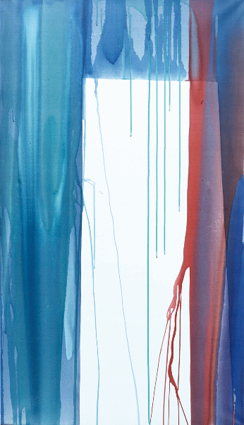 Marc Devade : Sans titre, 1974, acrylique et encre sur toile, 193 x 113 cm