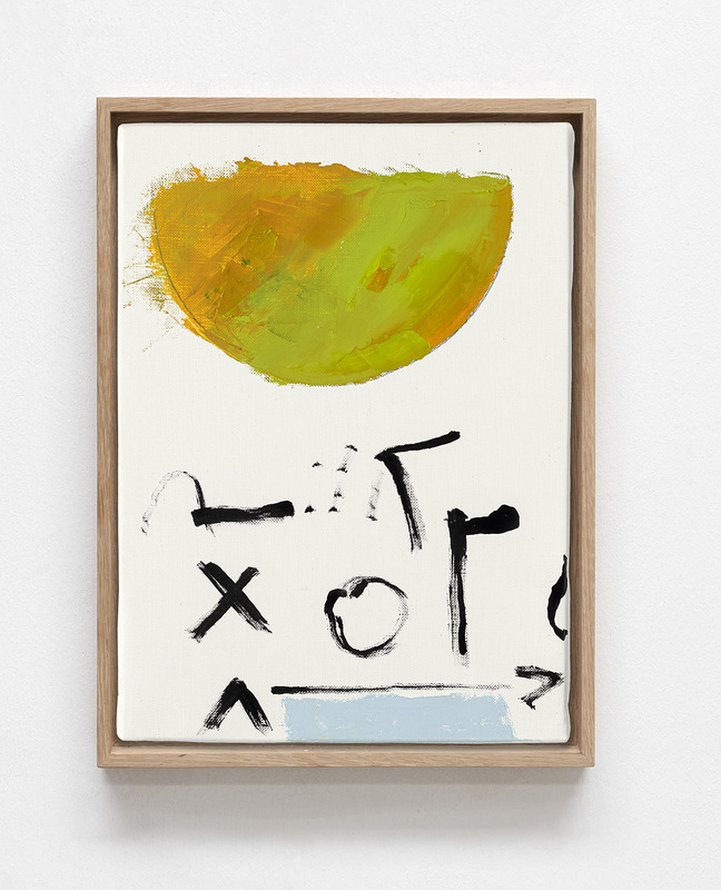 Etel Adnan – Découverte de l'immédiat : Etel Adnan Astre et signes 1, 2021 Huile sur toile 33 x 24 cm. Courtesy d'Etel Adnan et galerie Lelong & Co, Paris/New York